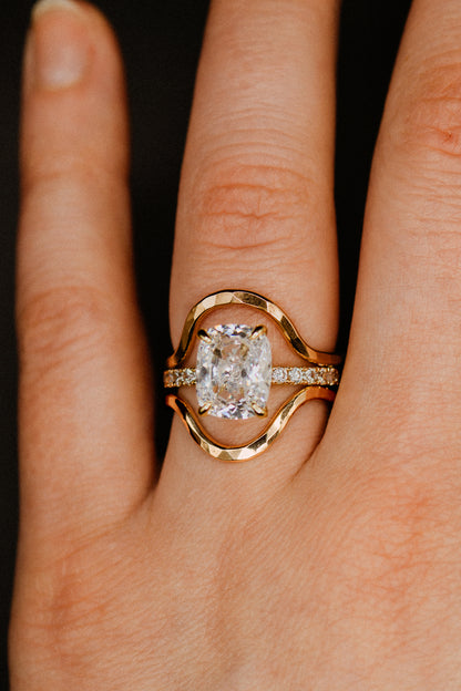 Arc Set of 2 Stacking Rings in Gold, Rose Gold or Silver