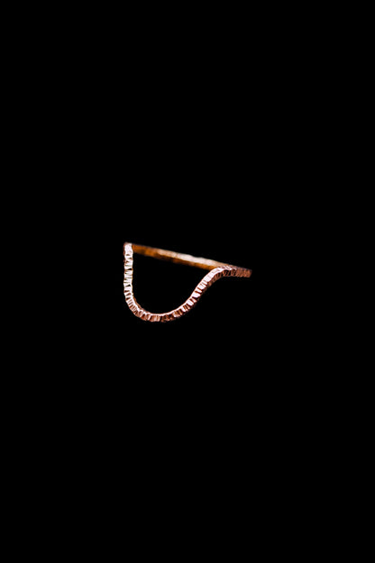 Sparkle Arc Ring, 14K Rose Gold Fill