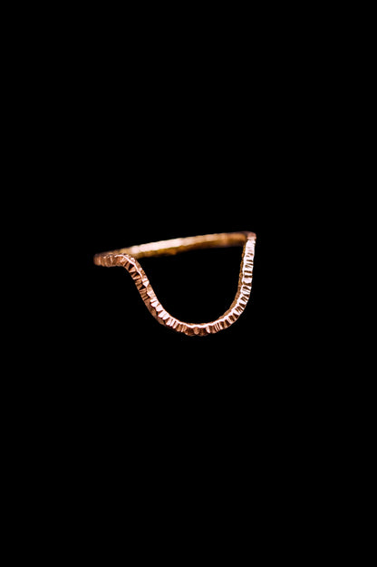 Sparkle Arc Ring, 14K Rose Gold Fill