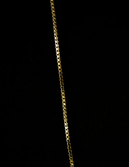 Blocky Letter Necklace, 14K Gold Fill