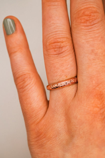 Chunky Band, 14K Rose Gold Fill