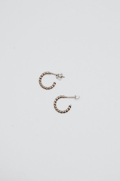 Chunky Twist Hoops in 14K Gold Fill, Rose Gold Fill or Sterling Silver