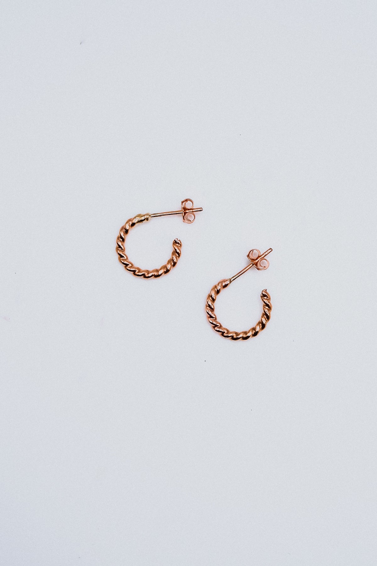 Chunky Twist Hoops in 14K Gold Fill, Rose Gold Fill or Sterling Silver