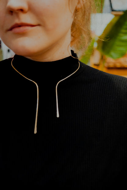 Sunburst Collar Necklace, Gold Fill, Rose Gold Fill, or Sterling Silver