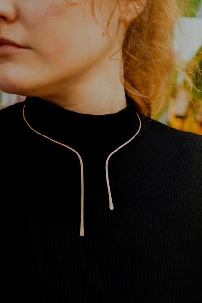 Sunburst Collar Necklace, Gold Fill, Rose Gold Fill, or Sterling Silver