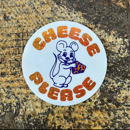Cheese Please Vinyl Stickers