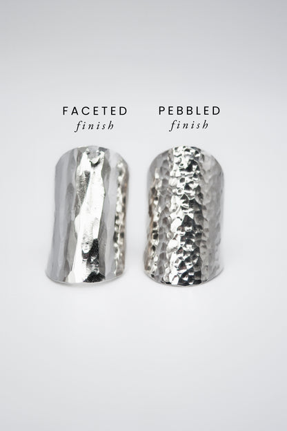 Double Shield Ear Cuff Set of 2, Sterling Silver