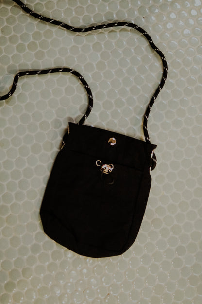 Black Small Drawstring Bag