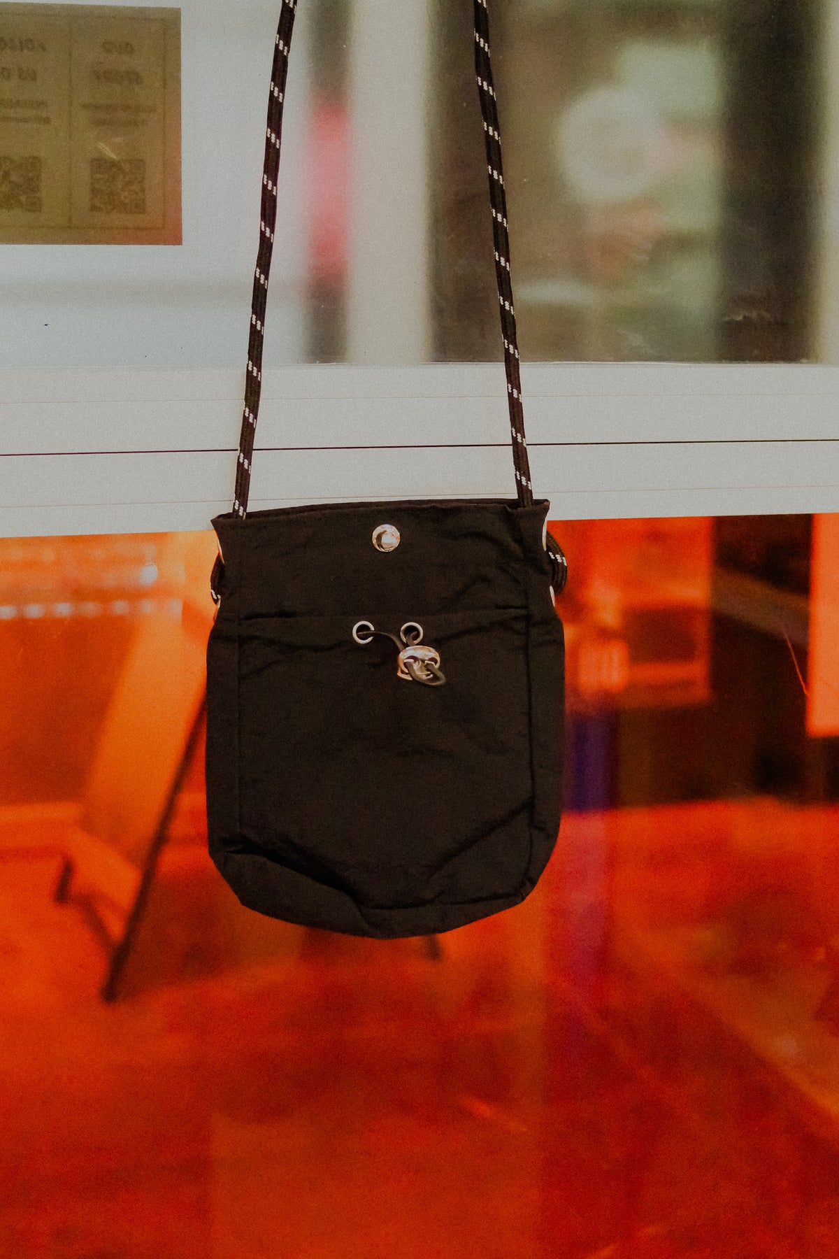 Black Small Drawstring Bag