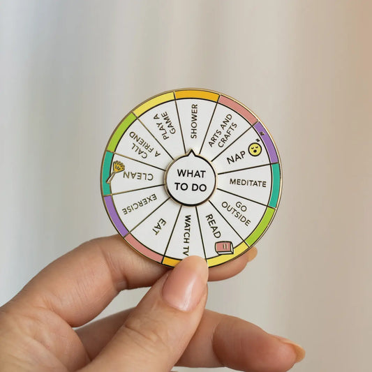 'What to Do' Interactive Enamel Pin