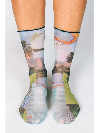 Desert Sheer Ankle Socks by Rosie Barker