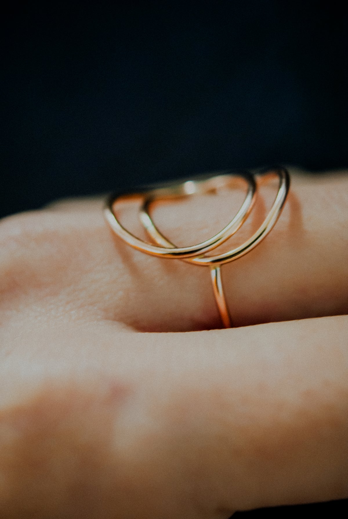 Eclipse Ring, 14K Rose Gold Fill