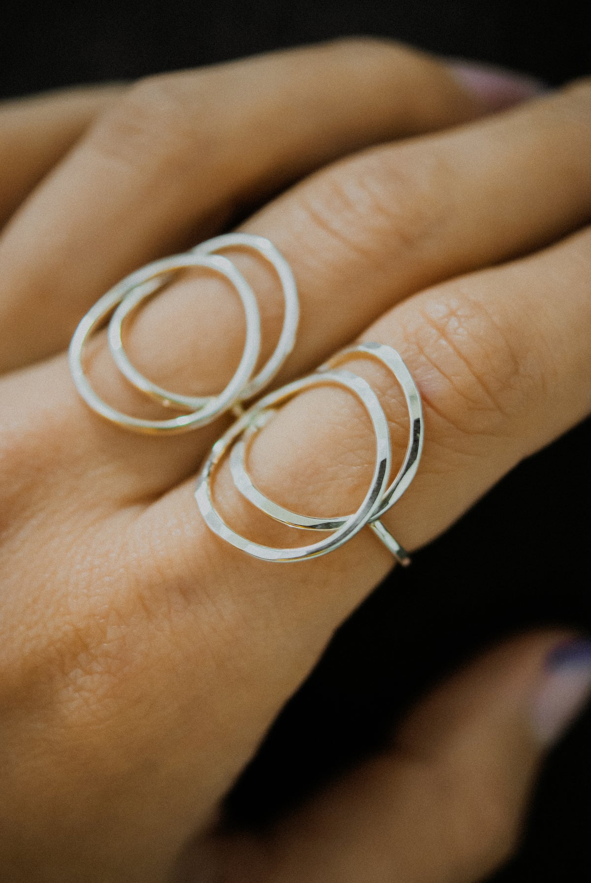 Eclipse Ring, Sterling Silver
