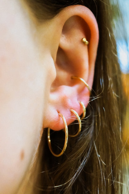 Endless Hoop Earring in Sterling Silver