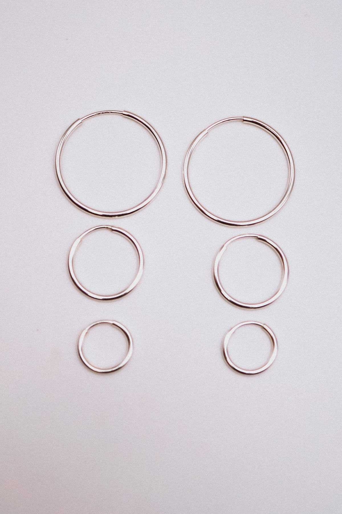 Endless Hoop Earring in Sterling Silver