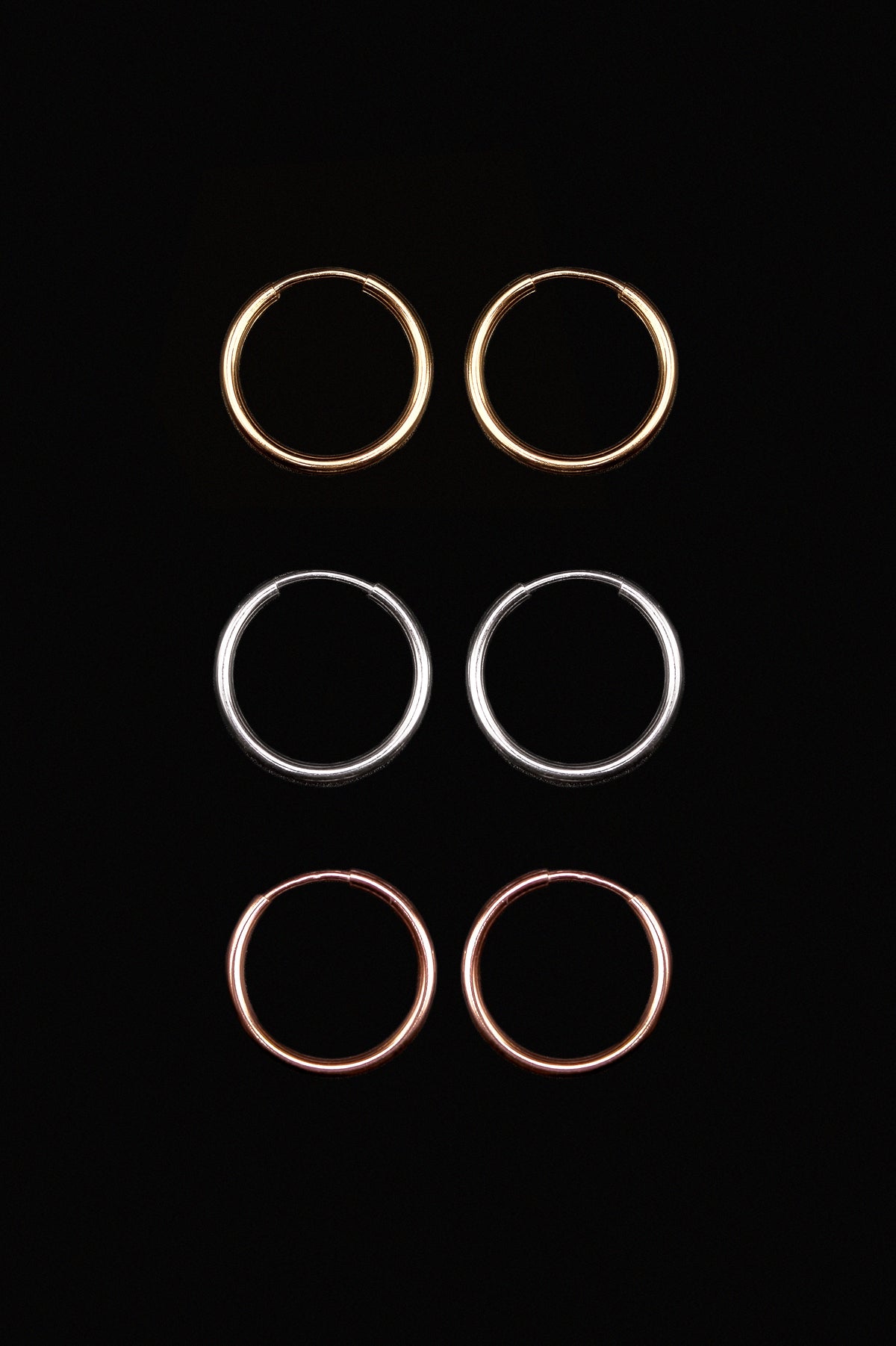 Endless Hoop Earring in Sterling Silver