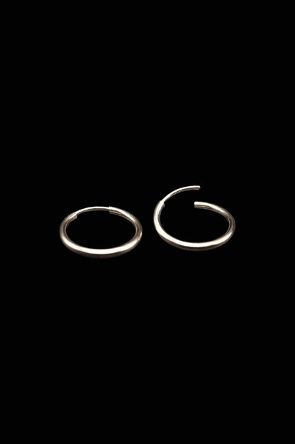 Endless Hoop Earring in Sterling Silver