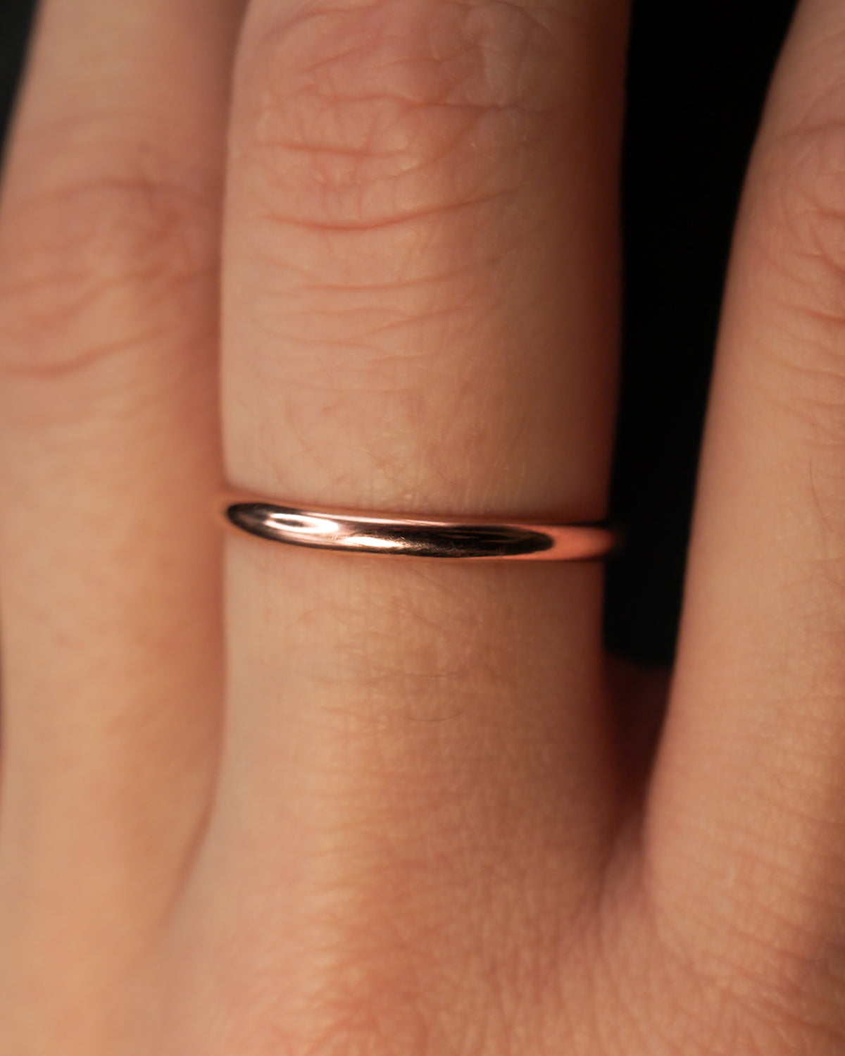 Extra Thick Ring, 14K Rose Gold Fill