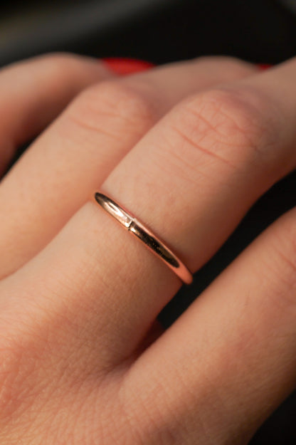 Extra Thick Ring, 14K Rose Gold Fill