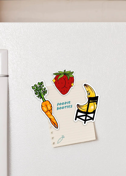 Foodie Booties Fridge Magnets