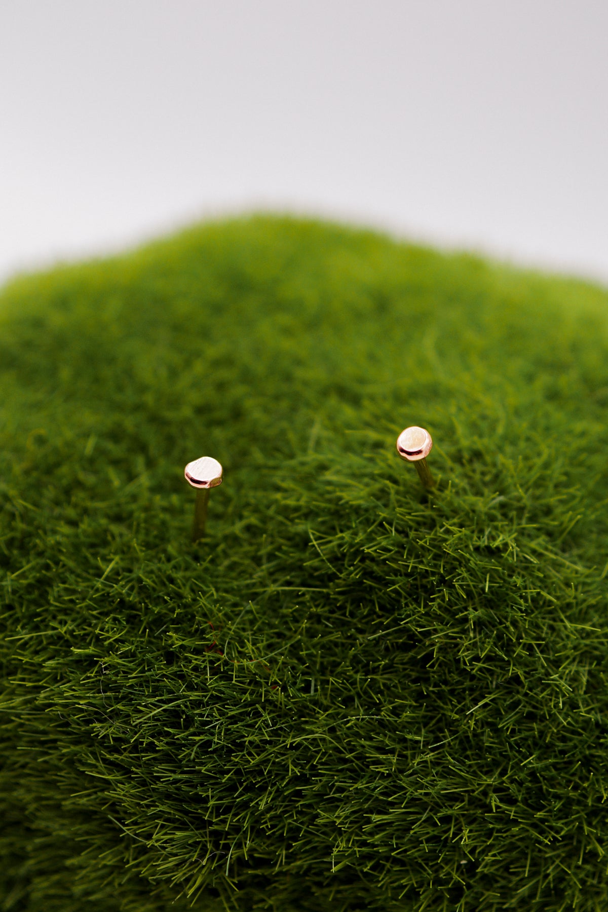 Hammered Bead Stud Earrings, 14K Gold Fill, Rose Gold Fill or Sterling Silver