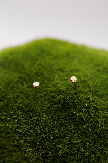 Hammered Bead Stud Earrings, 14K Gold Fill, Rose Gold Fill or Sterling Silver