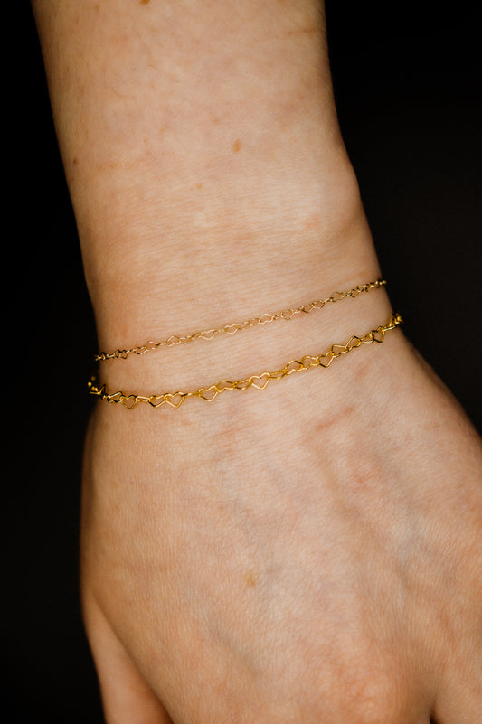Heart Chain Bracelet