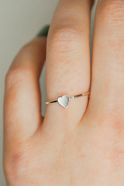 Heart Ring, Sterling Silver