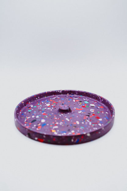 Round Terrazzo Incense Holder