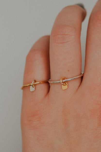 Bestie Charm Ring Set, Mixed Metals