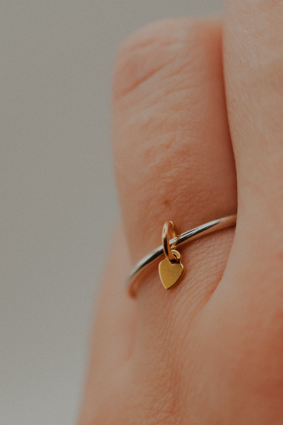 Bestie Charm Ring Set, Mixed Metals