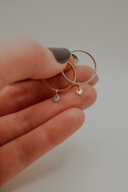 Bestie Charm Ring Set, Mixed Metals