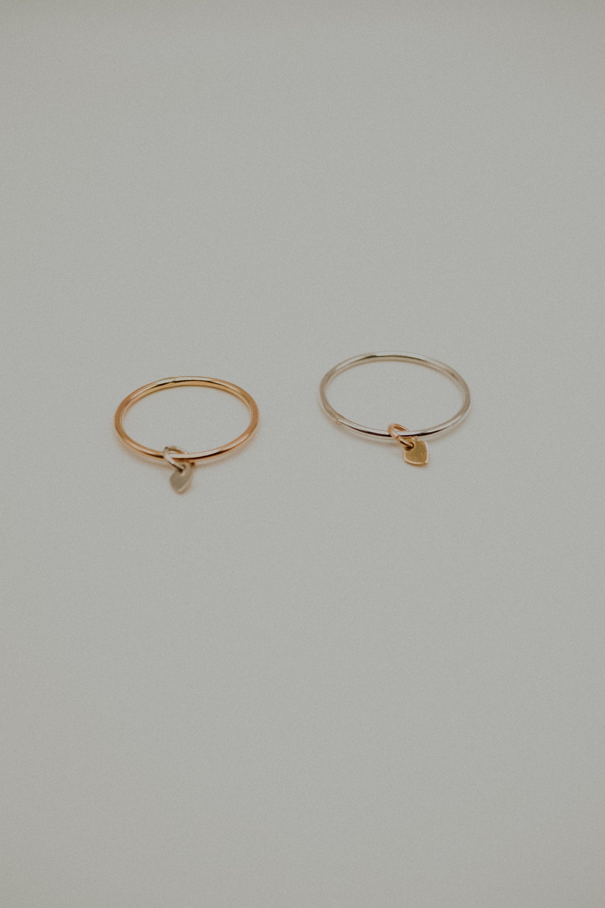 Bestie Charm Ring Set, Mixed Metals