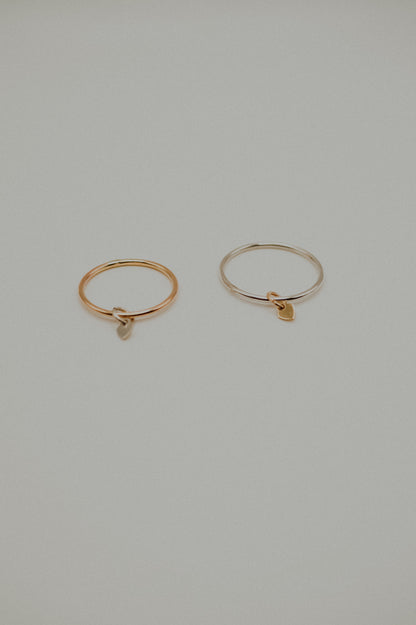 Bestie Charm Ring Set, Mixed Metals