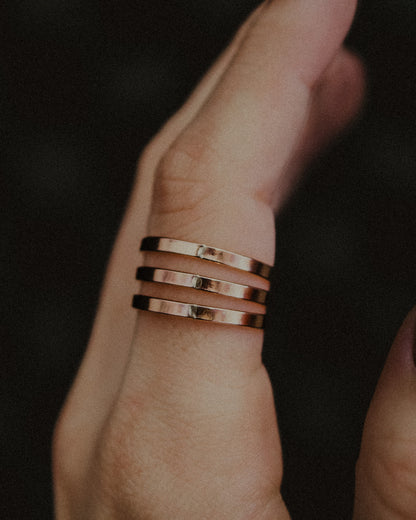Mirror Band, 14K Rose Gold Fill