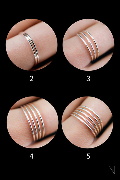 Medium Thick Ring, Sterling Silver