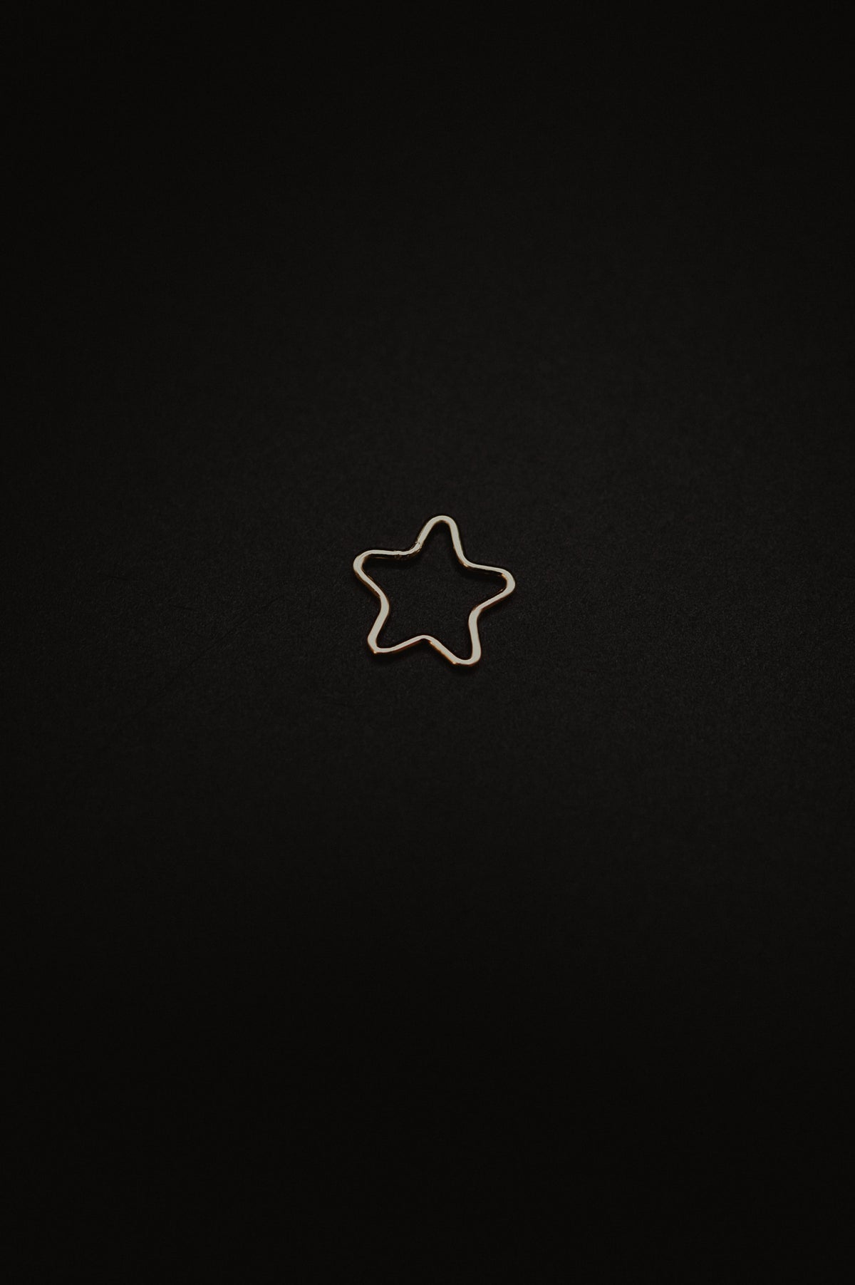 Open Star Charm