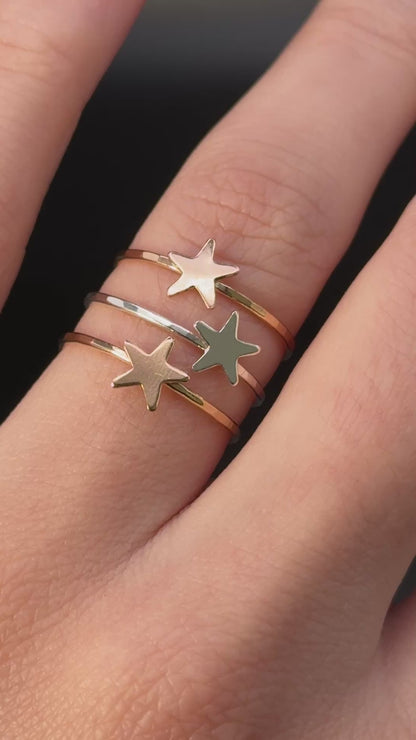Star Ring, 14K Gold Fill
