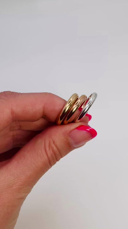 Chunky Band, Solid 14K Gold