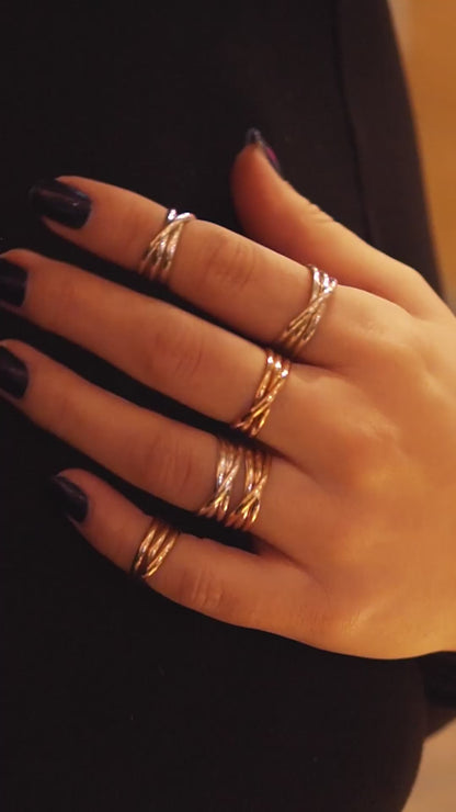 Overlap Ring, 14K Gold Fill