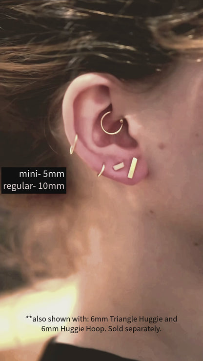 Mirror Stud Earrings, Gold Fill, Rose Gold Fill, or Sterling Silver