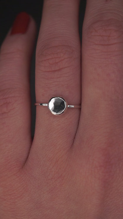 Pebble Ring, Sterling Silver