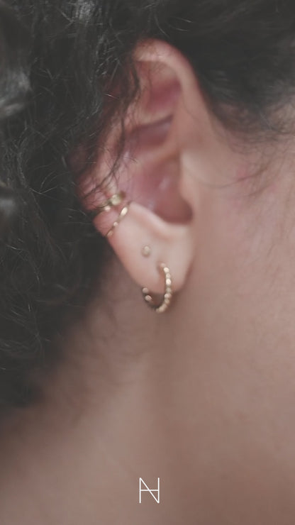 Chunky Twist Hoops in 14K Gold Fill, Rose Gold Fill or Sterling Silver