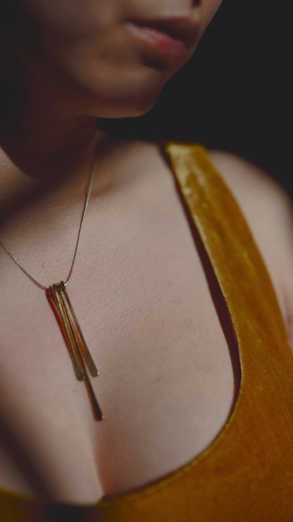 Medium Sunburst Necklace, Gold Fill, Rose Gold Fill, or Sterling Silver