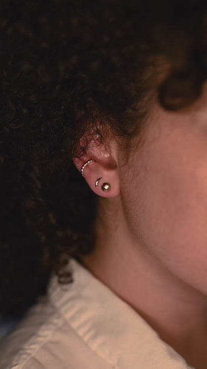 Dome Stud Earrings, Gold Fill, Rose Gold Fill or Sterling Silver