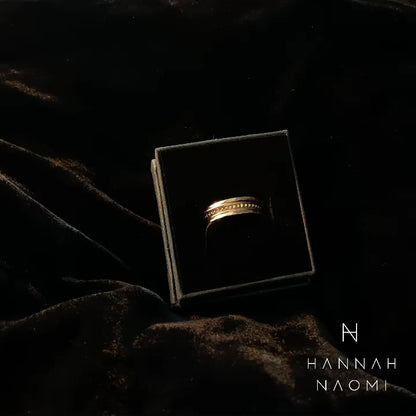 The Classic Lined Set of 5 Stacking Rings, Gold Fill, Rose Gold Fill or Sterling Silver