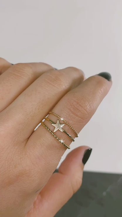Twist Ring, 14K Gold Fill