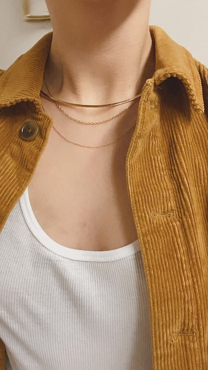 Thin Cable Chain Choker