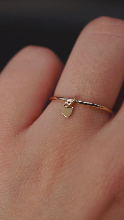 Lover Charm Ring, Gold or Silver