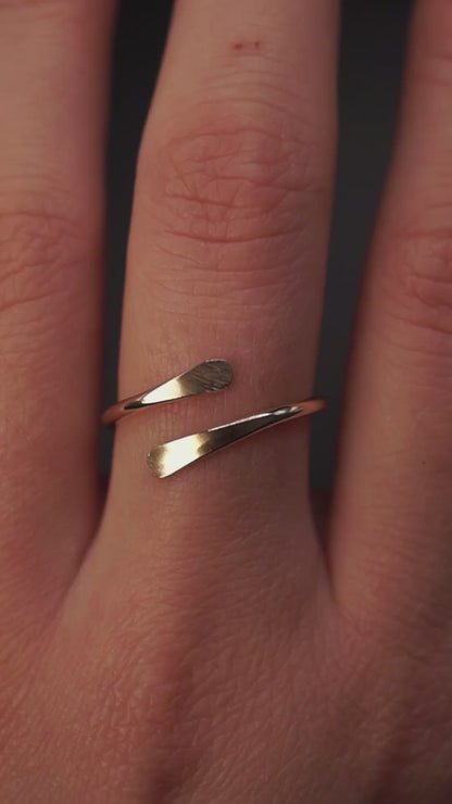 Sunburst Ring, Solid 14K Gold